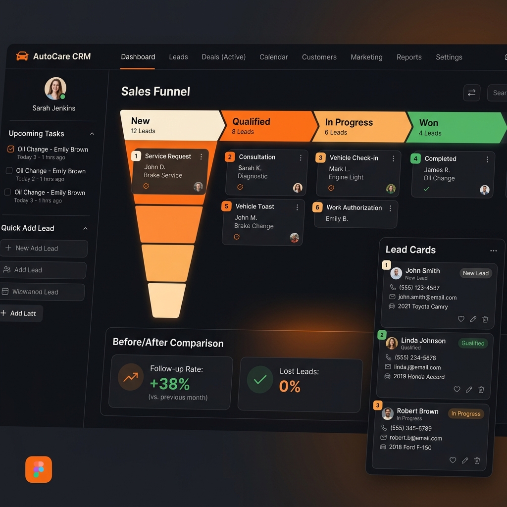 CRM автосервиса — 0% потерянных заявок